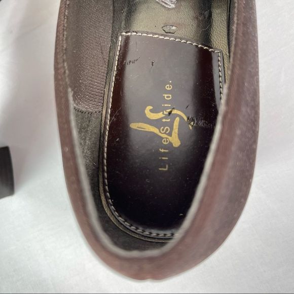 Life stride comfort sole suspense slip on brown low heel womens shoes size 6.5 - Picture 10 of 16